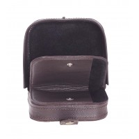 Goat Nappa Leather Square Tray Purse Wallet